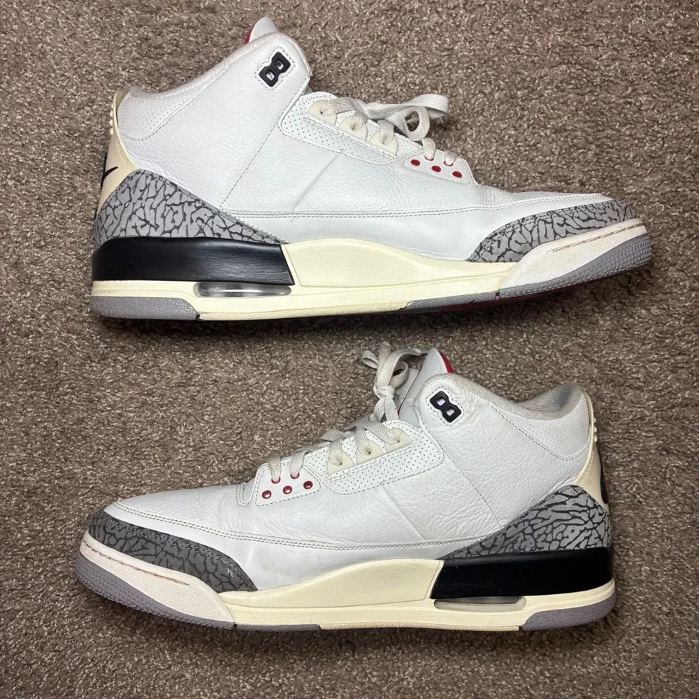 Jordan 3 Retro White Cement Reimagined Men 16 White No Box Sneaker DN3707-100